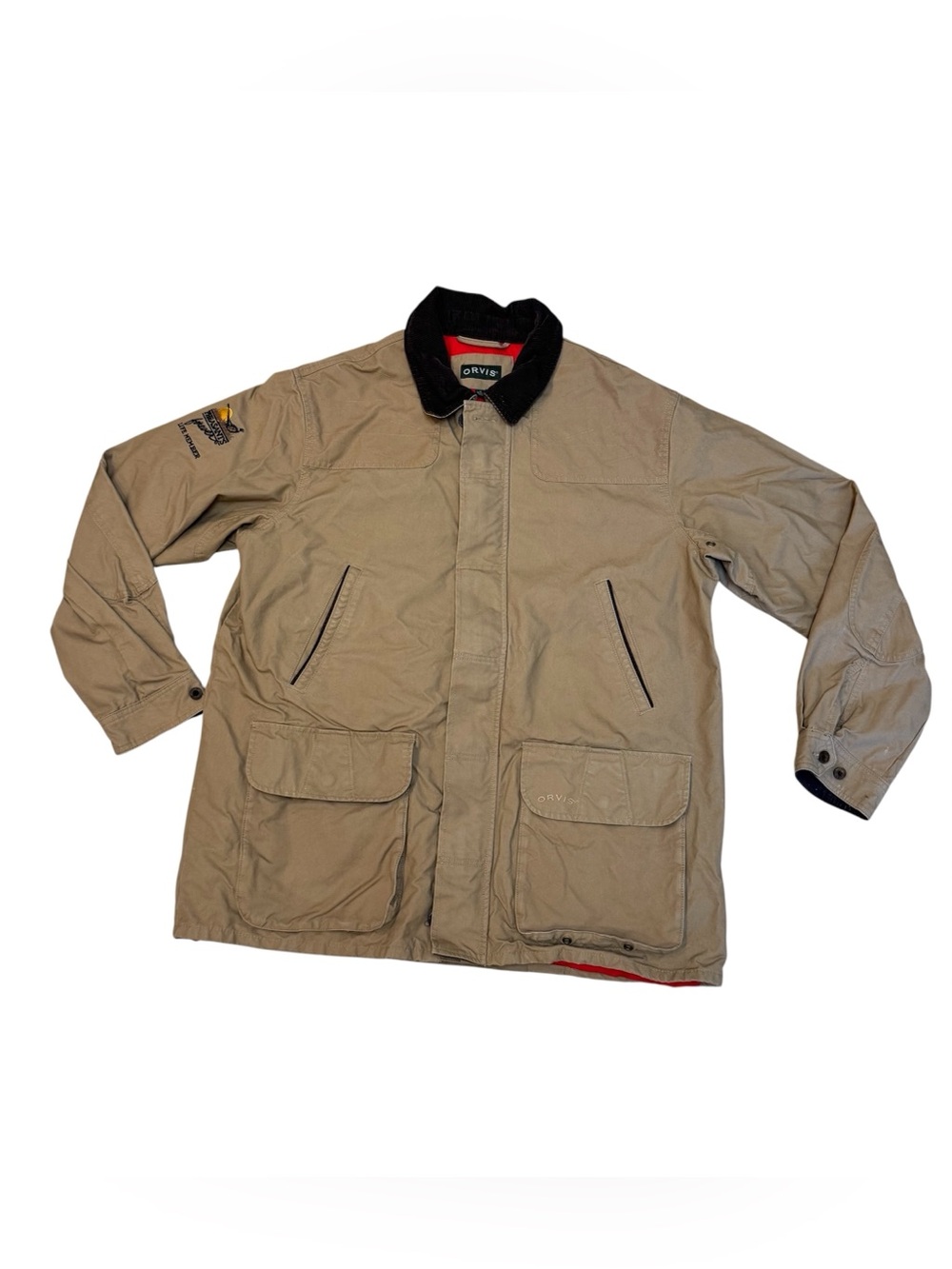 Orvis Heritage Tan Field Coat Men’s Wax Cloth Barn Chore Pheasants Forever XL